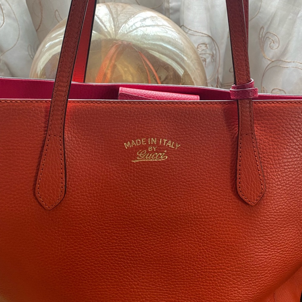 Gucci Orange/Pink Tote - Picture 2 of 12